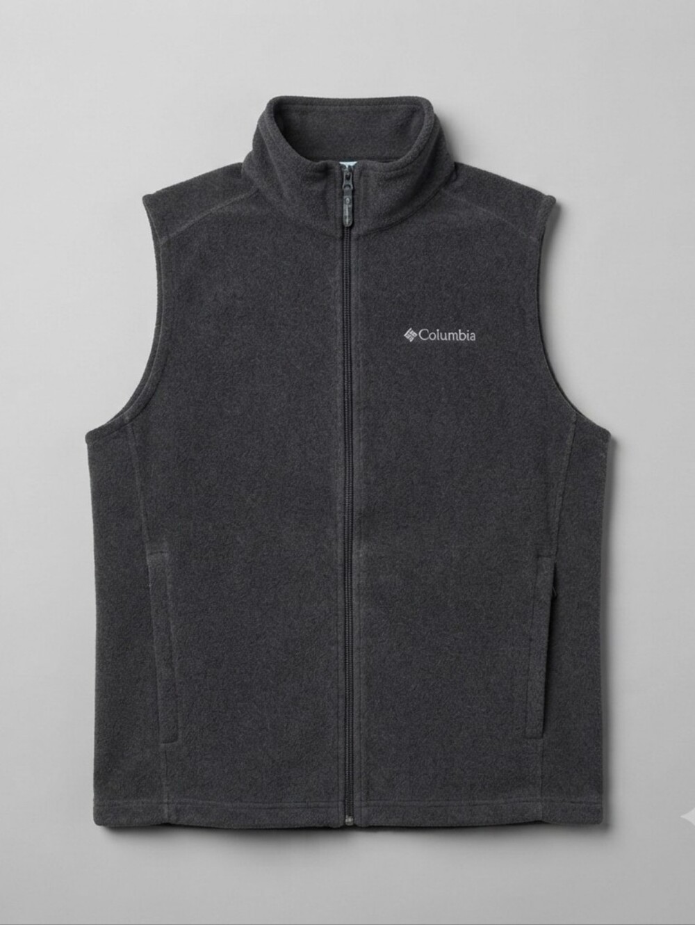 Columbia Sportswear Company Men's Fleece Vest Size M Grey Made In Bangladesh